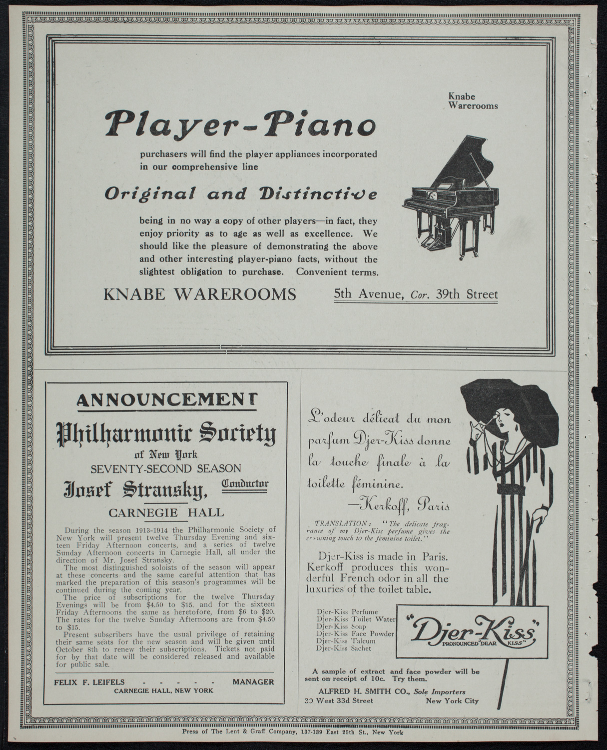 Russian Symphony Society of New York, March 30, 1913, program page 12