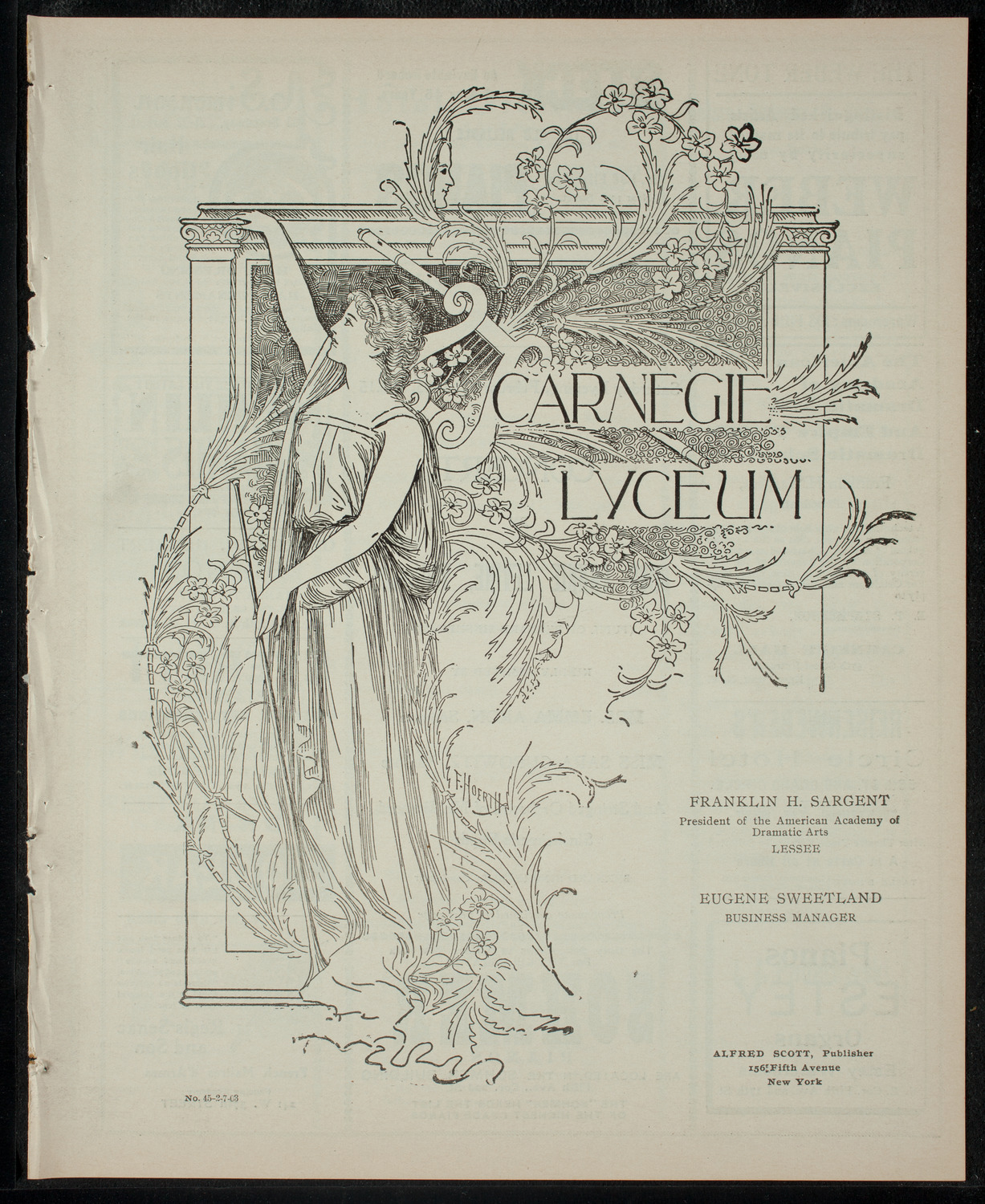 Fannie Levine and Others, February 7, 1903, program page 1