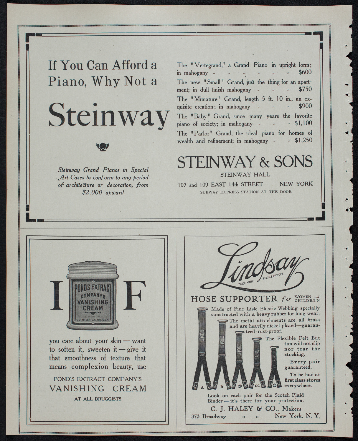 Boston Symphony Orchestra, January 11, 1913, program page 4