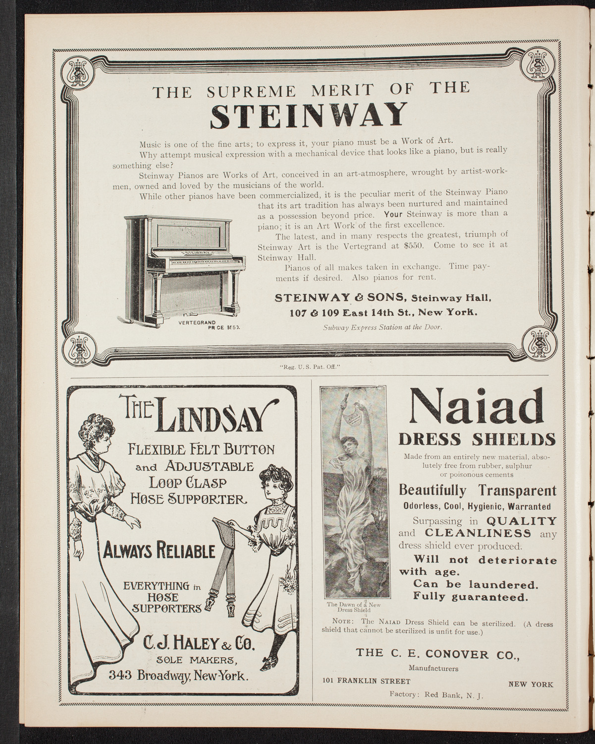 New York College of Music and New York German Conservatory of Music Faculty Concert with Orchestra, November 3, 1907, program page 4