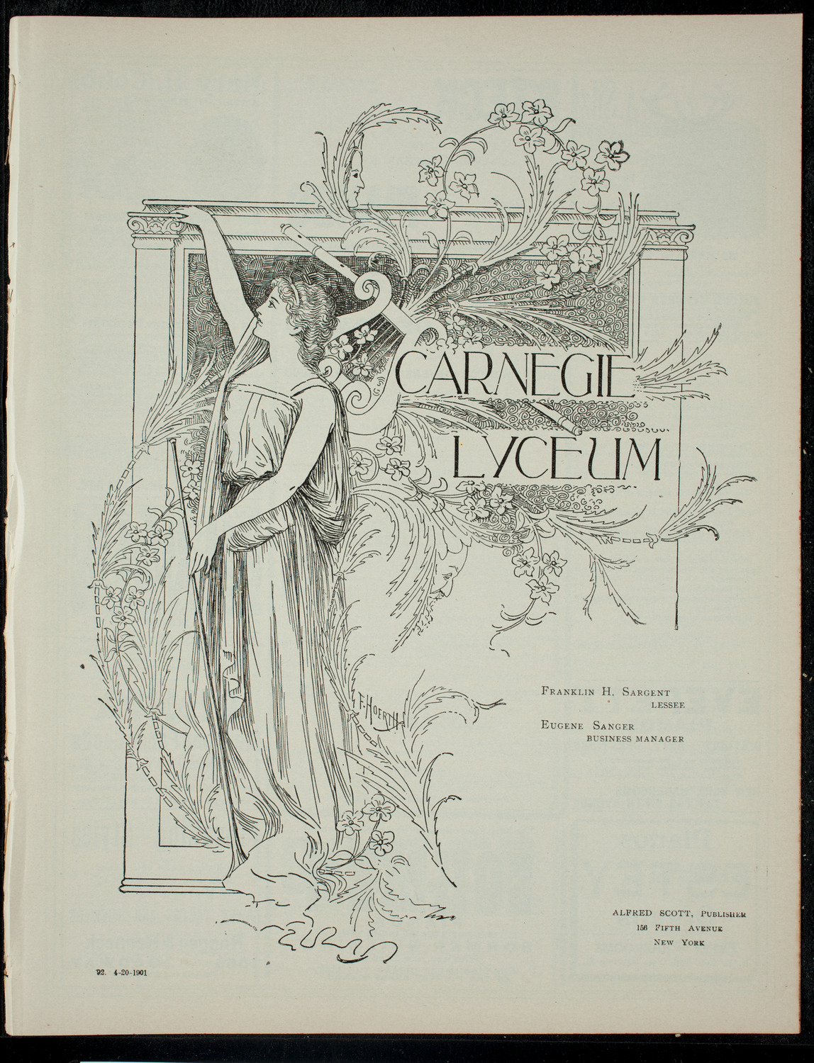 The Princeton University Triangle Club, April 20, 1901, program page 1