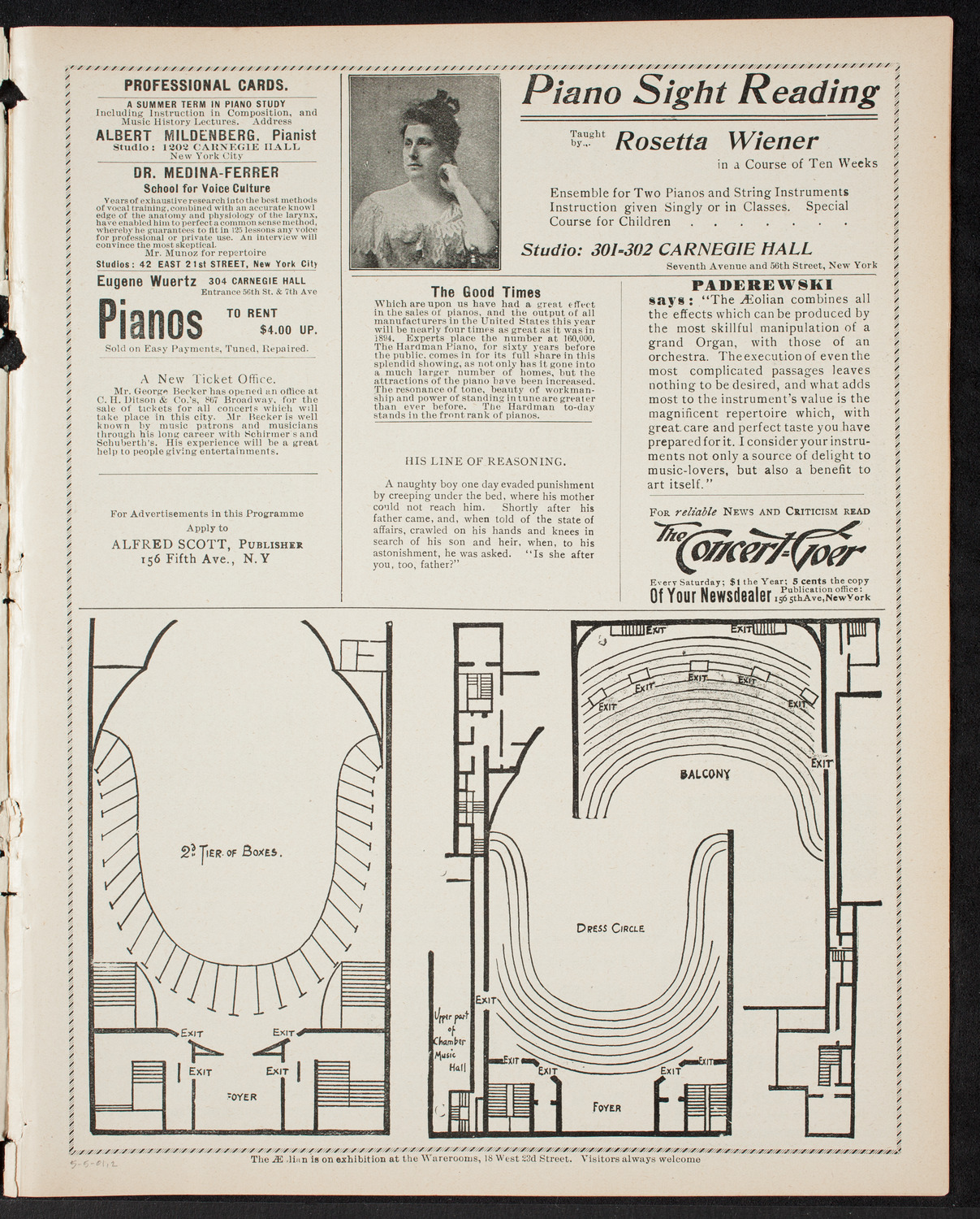 Anniversary Program of Mount Olivet Baptist Church, May 5, 1901, program page 3