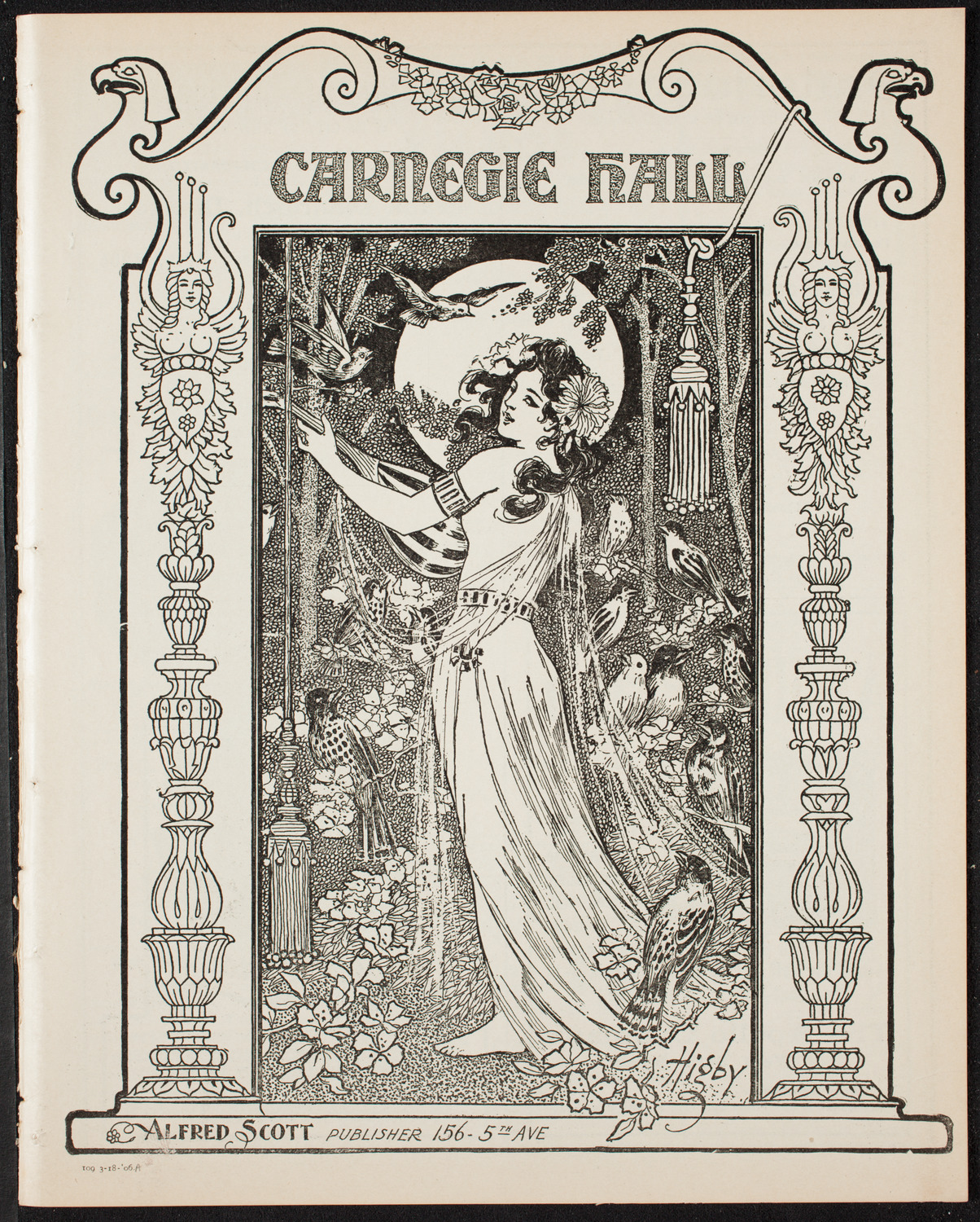 Henri Marteau, Jean Gerardy, and Anna Schelke with New York Symphony Orchestra, March 18, 1906, program page 1