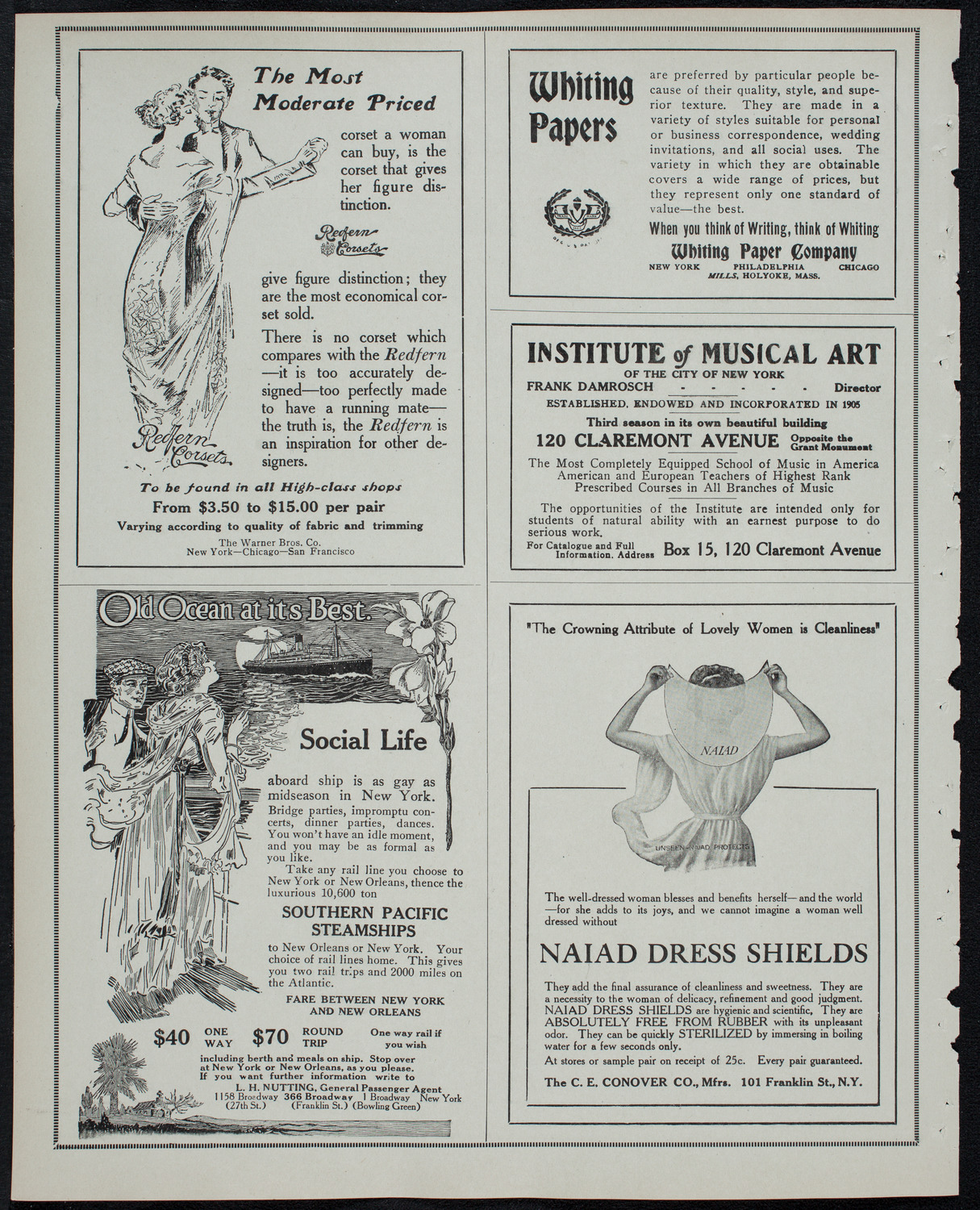 Julia Culp, Contralto, February 27, 1913, program page 2