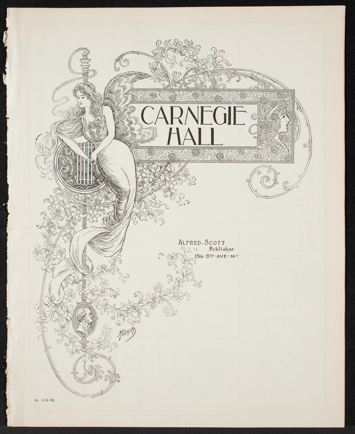Leipzig Philharmonic Orchestra, March 10, 1901, program page 1
