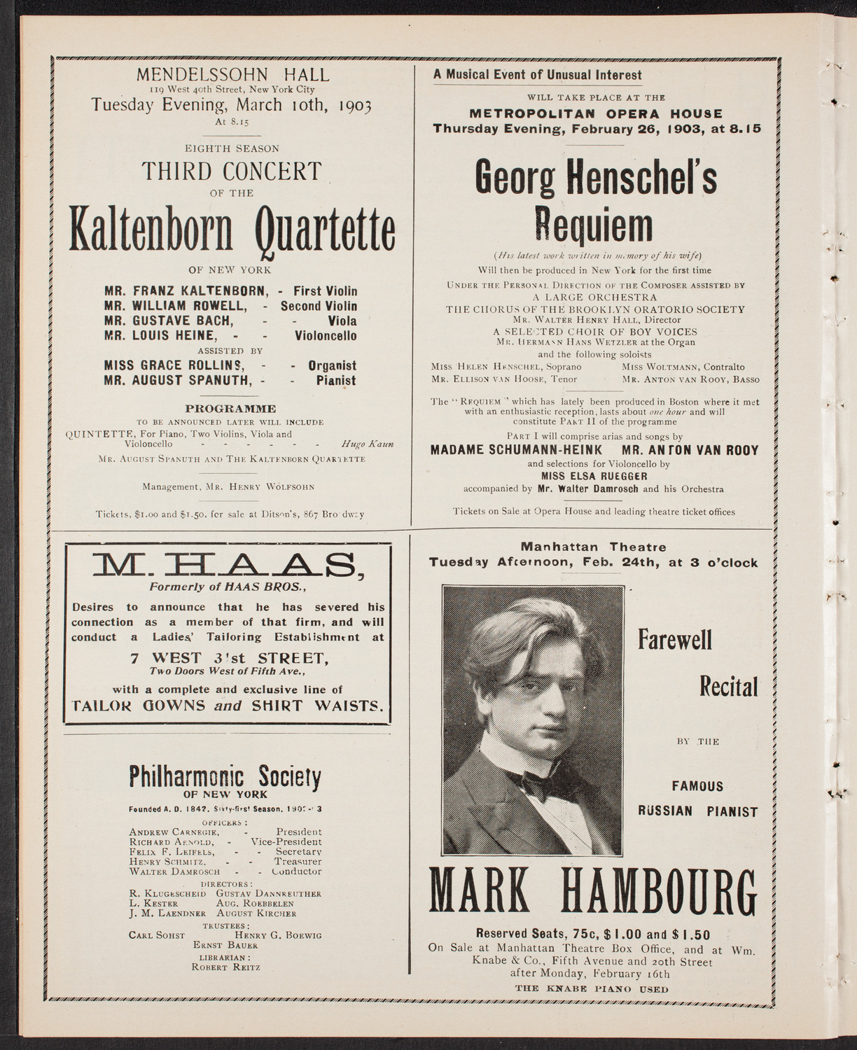 Meeting: YMCA/ Patriotic Mass Meeting for Men, February 22, 1903, program page 8