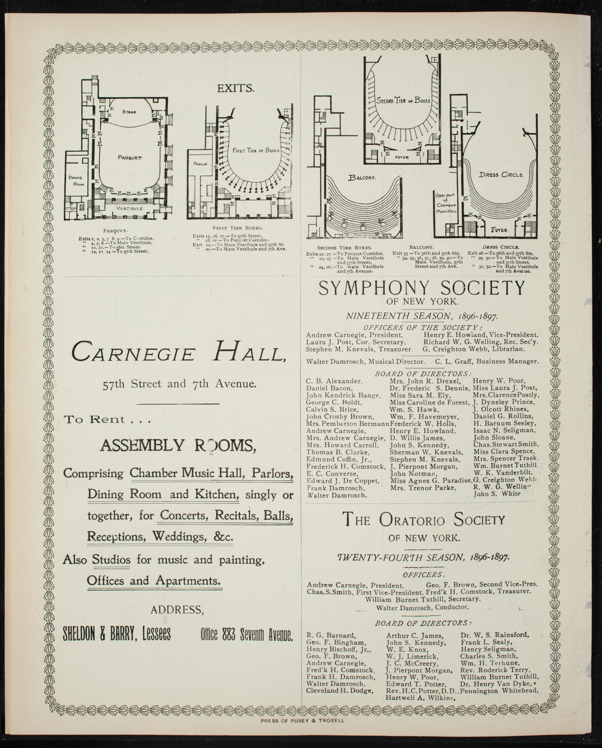 Lecture by William Jennings Bryan, February 27, 1897, program page 8