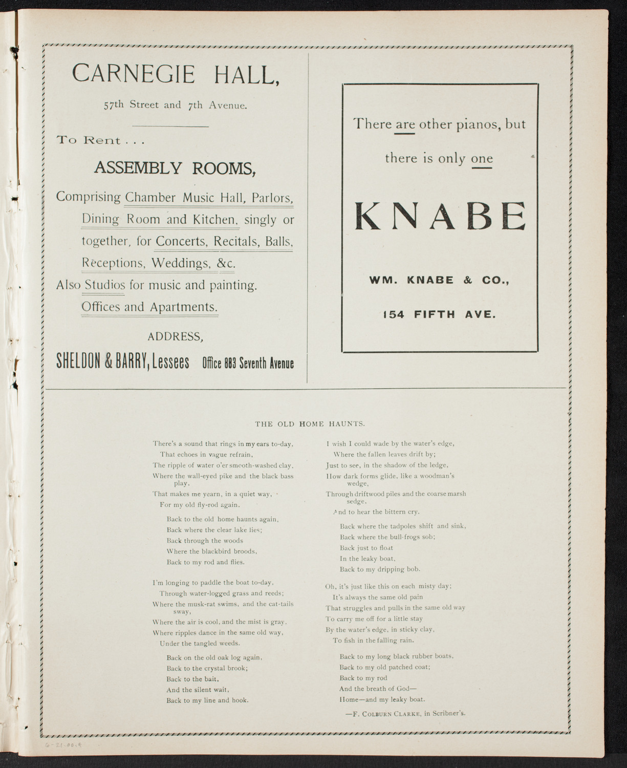 Graduation: College of the City of New York, June 21, 1900, program page 7