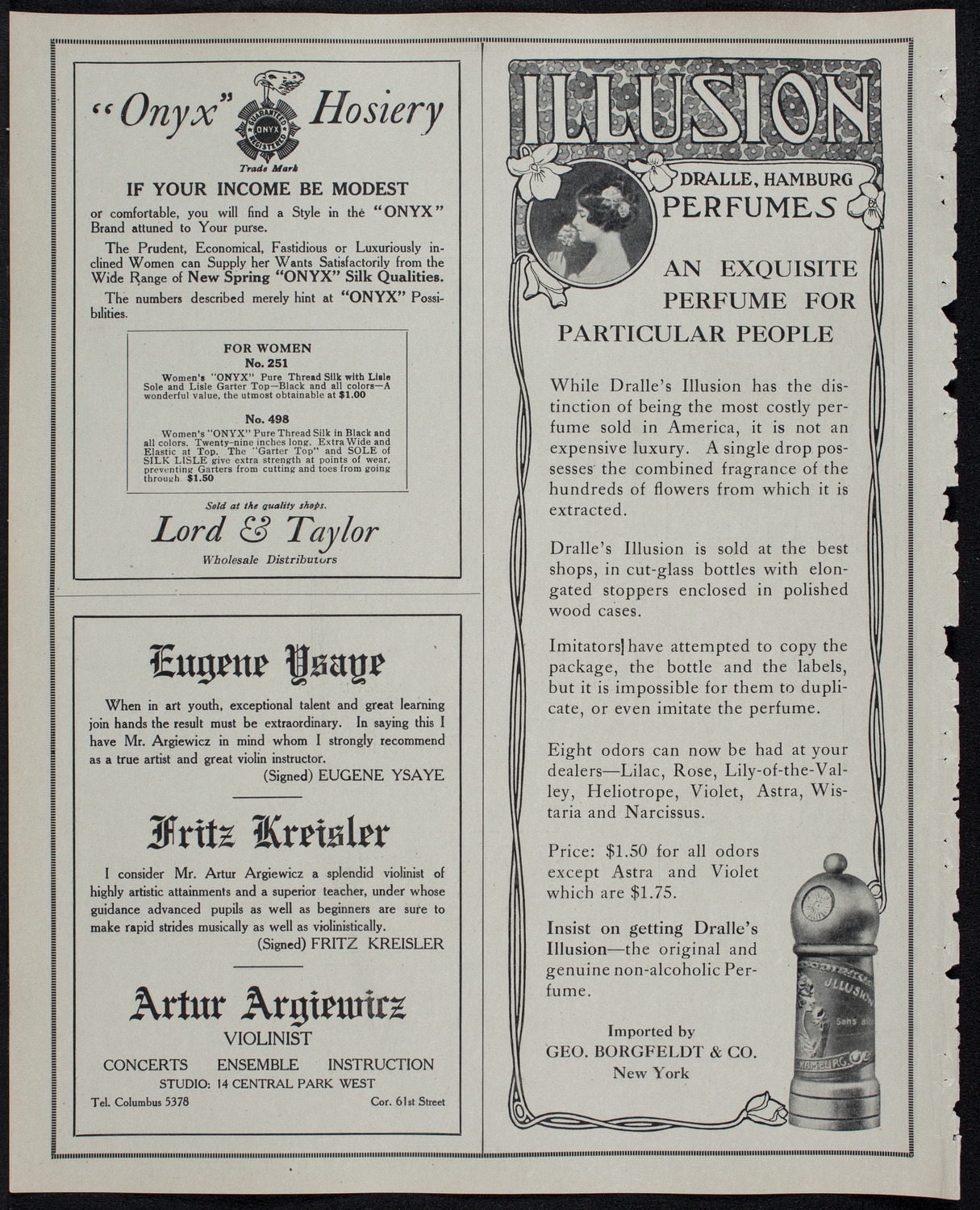 New York Philharmonic, January 16, 1913, program page 8