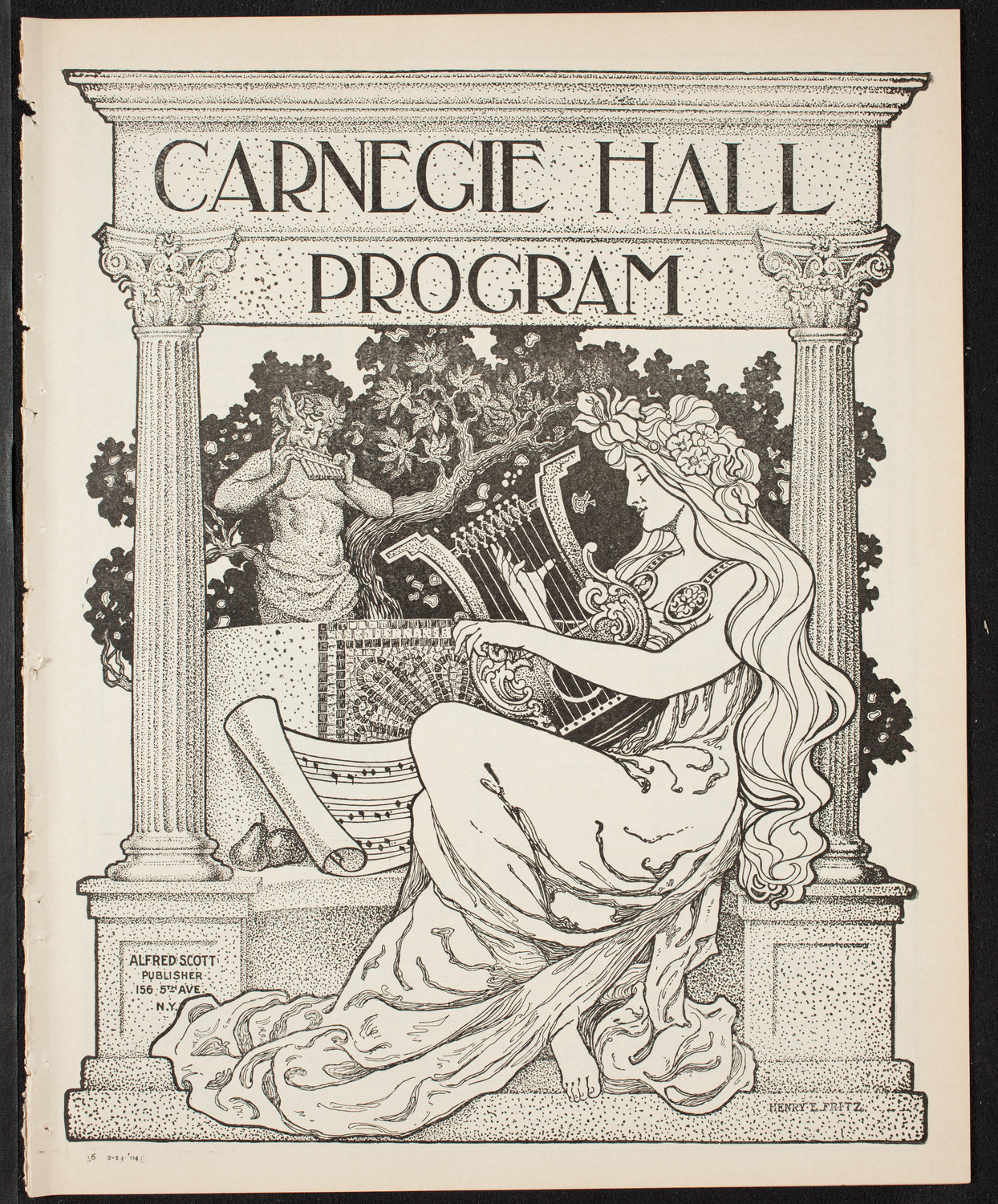 New York Philharmonic, February 13, 1904, program page 1