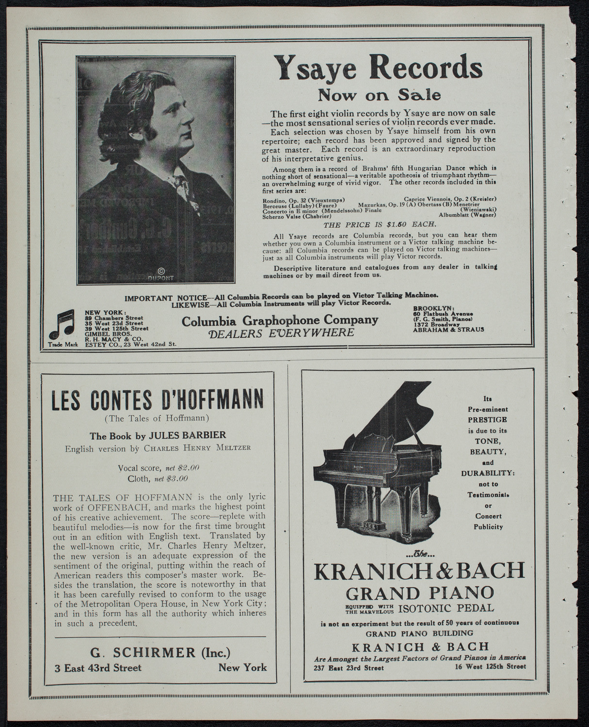 People's Symphony Concert, April 20, 1913, program page 6