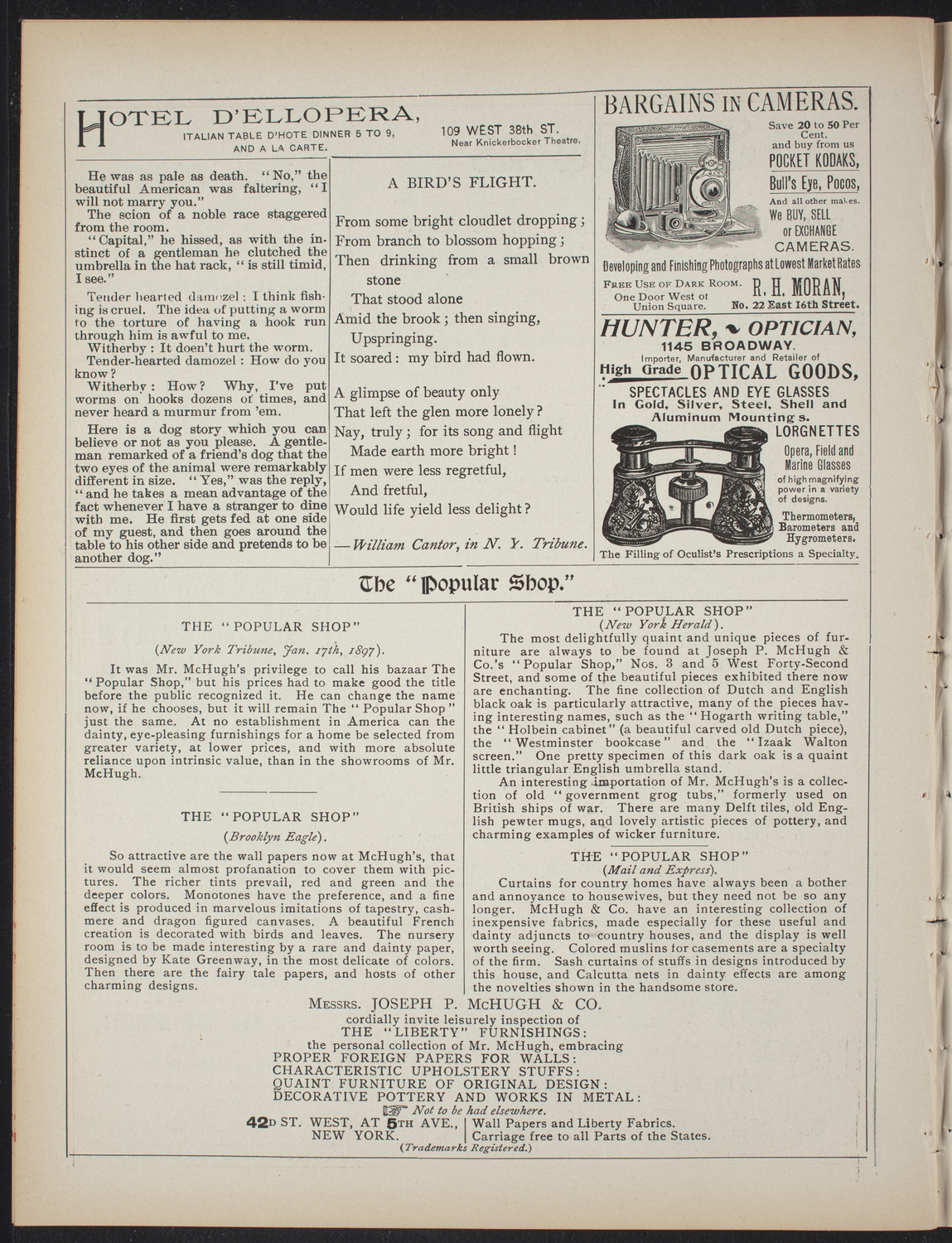 Marion: A Play in Five Acts, February 3, 1897, program page 6