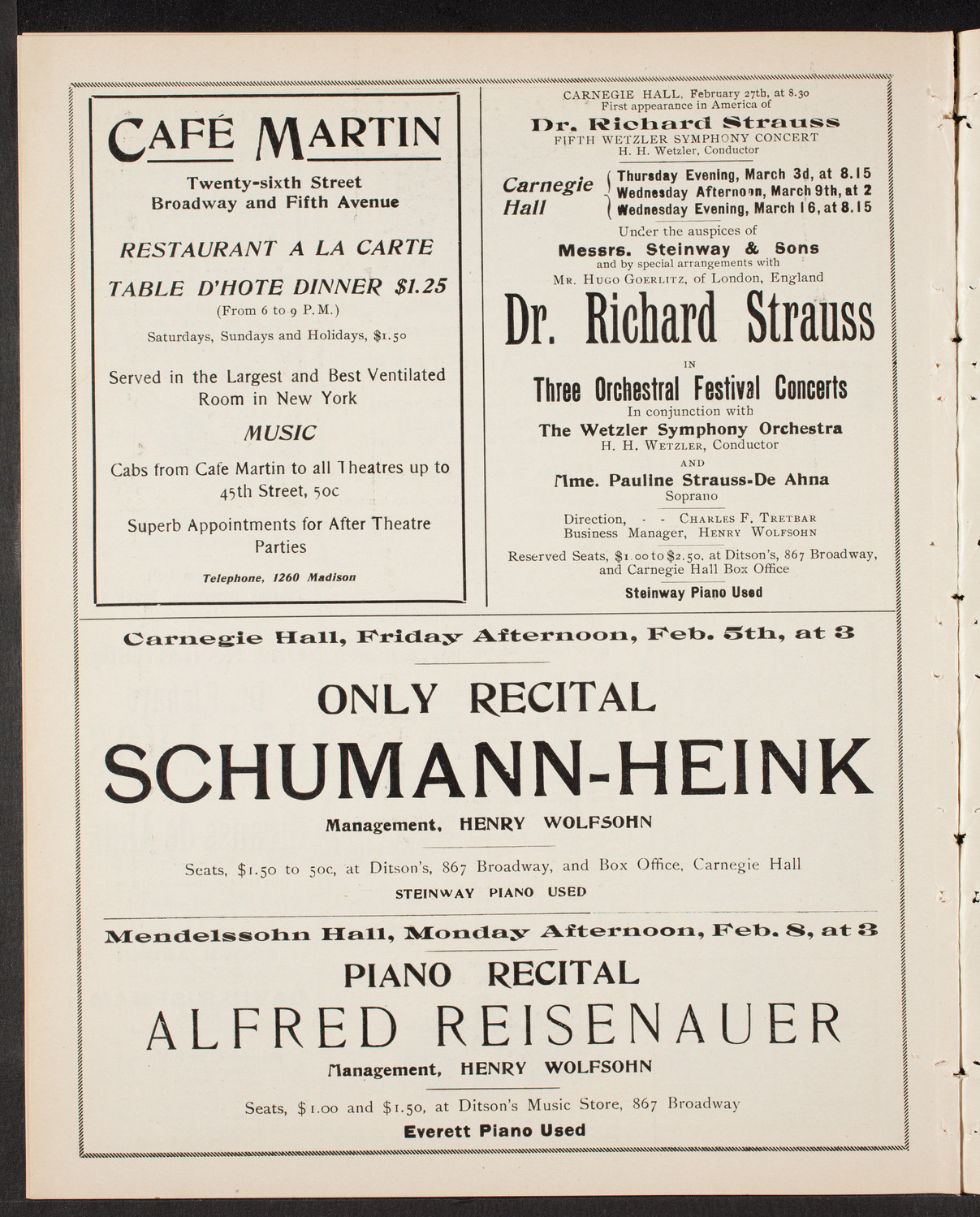 C. L. Partee's Mandolin, Guitar and Banjo Concert, January 29, 1904, program page 10