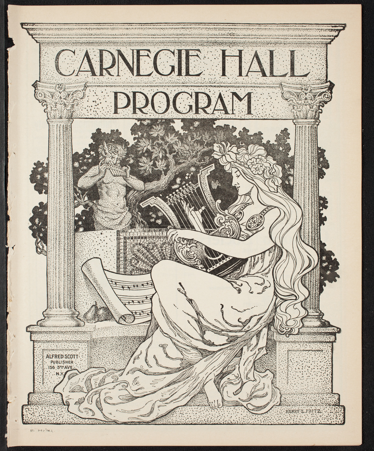 Ferruccio Busoni, Piano, February 13, 1904, program page 1