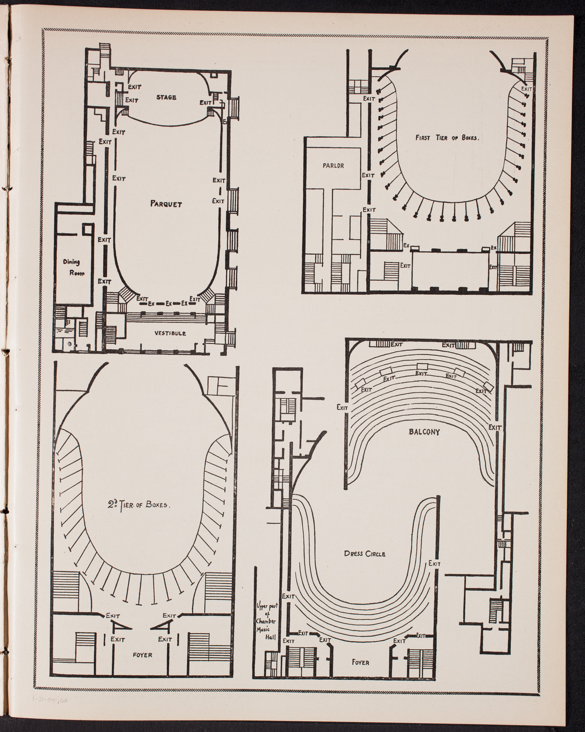 Franz von Vecsey, Violin, January 21, 1905, program page 11