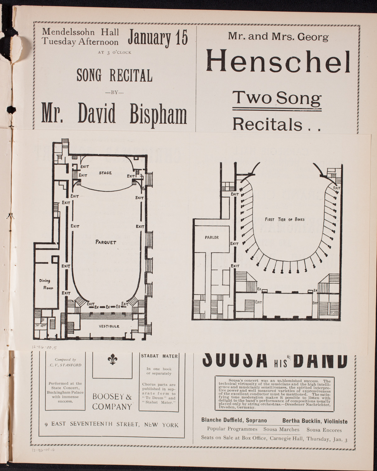 Oratorio Society of New York, December 26, 1900, program page 9