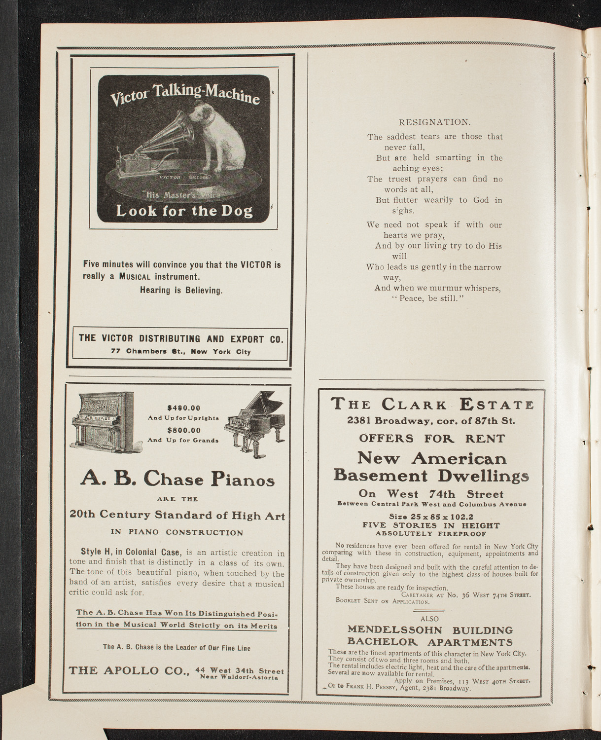 Graduation: College of St. Francis Xavier, June 19, 1905, program page 2