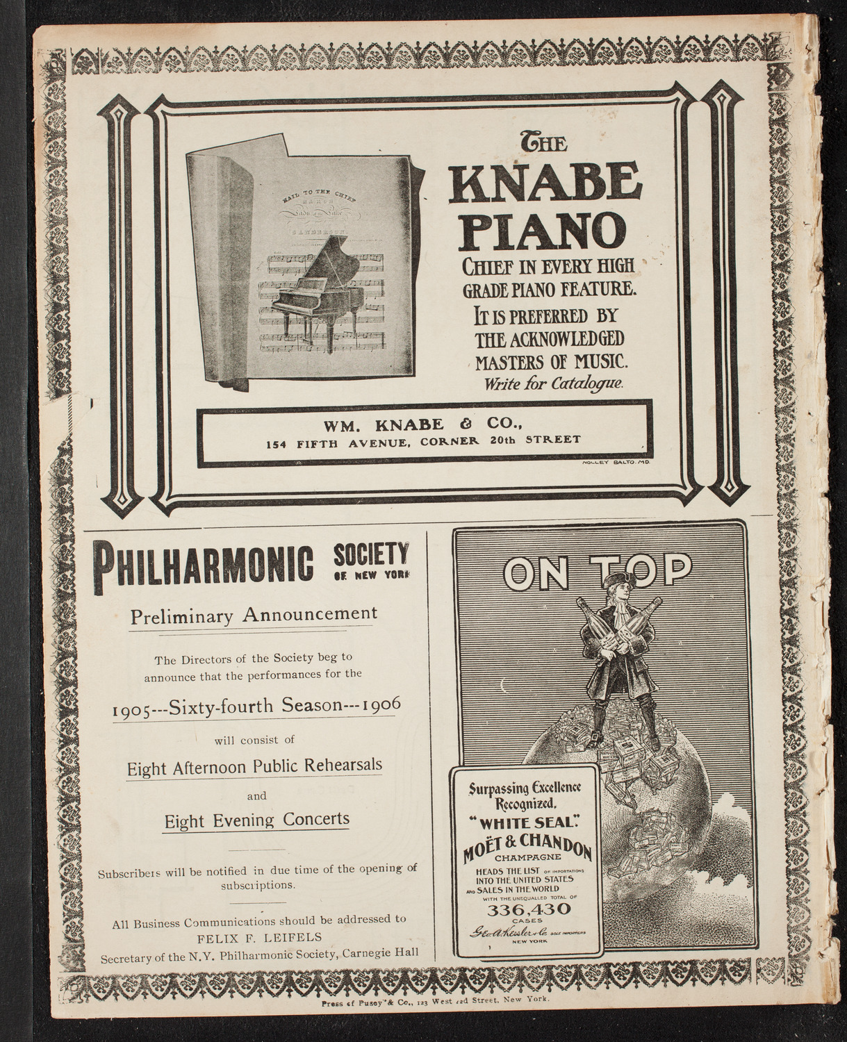 Graduation: Normal College of the City of New York, June 28, 1905, program page 12