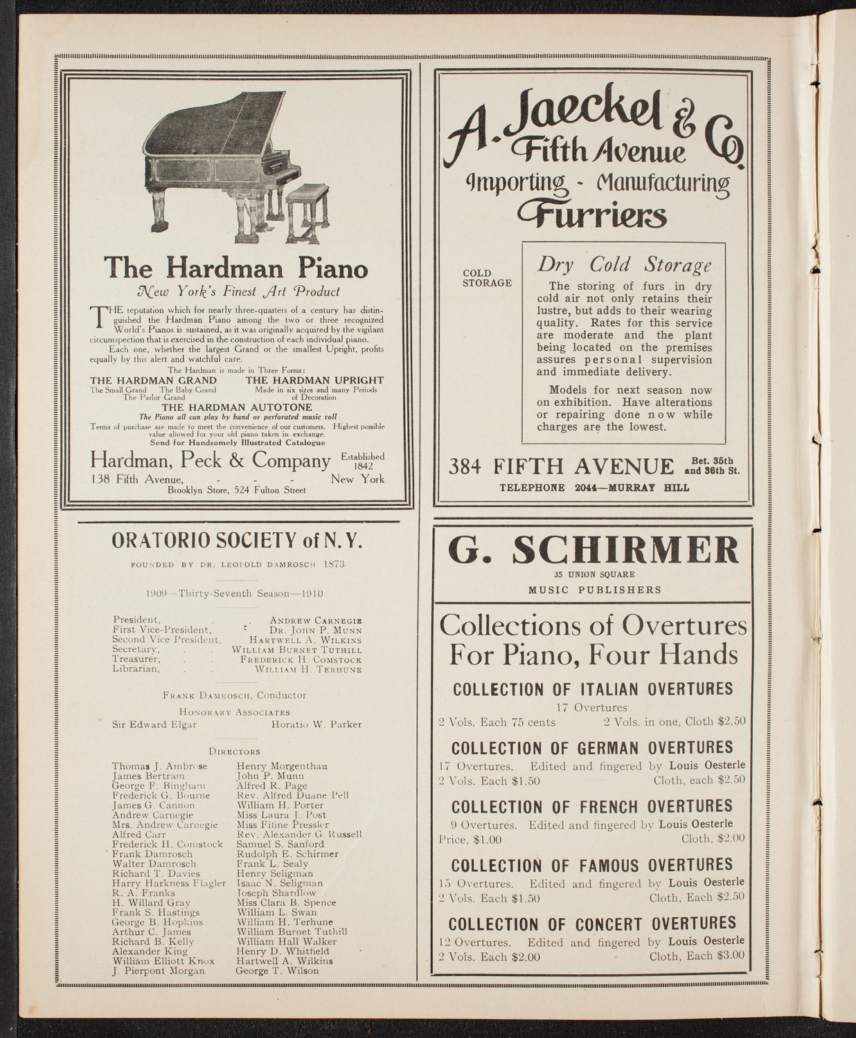 Gaelic Society: Feis Ceoil Agus Seanachas, April 24, 1910, program page 8