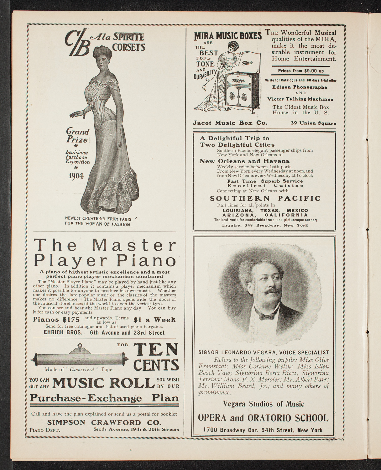 New York Symphony Orchestra, January 7, 1906, program page 8