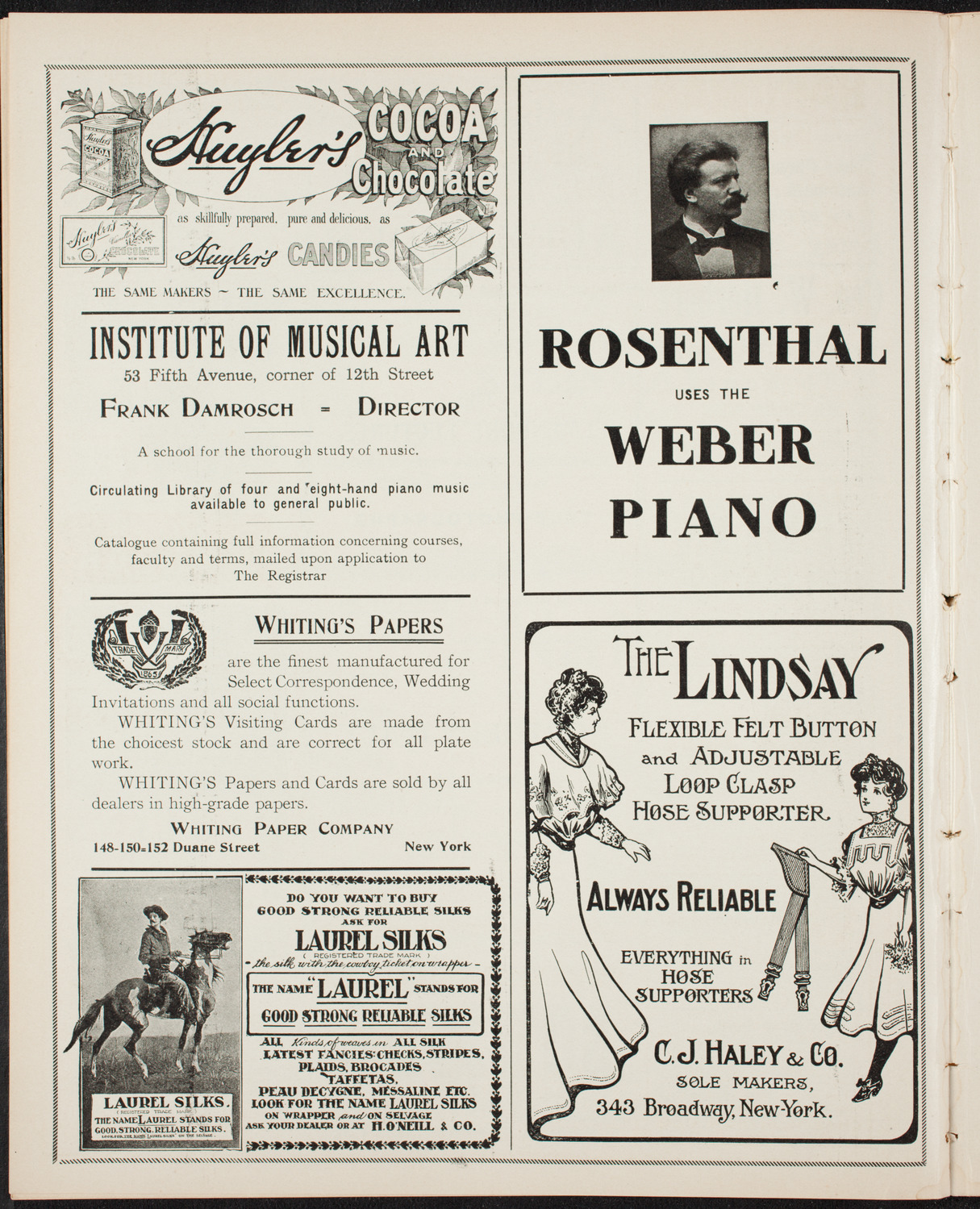 Elmendorf Lecture: Northern Italy, December 2, 1906, program page 6