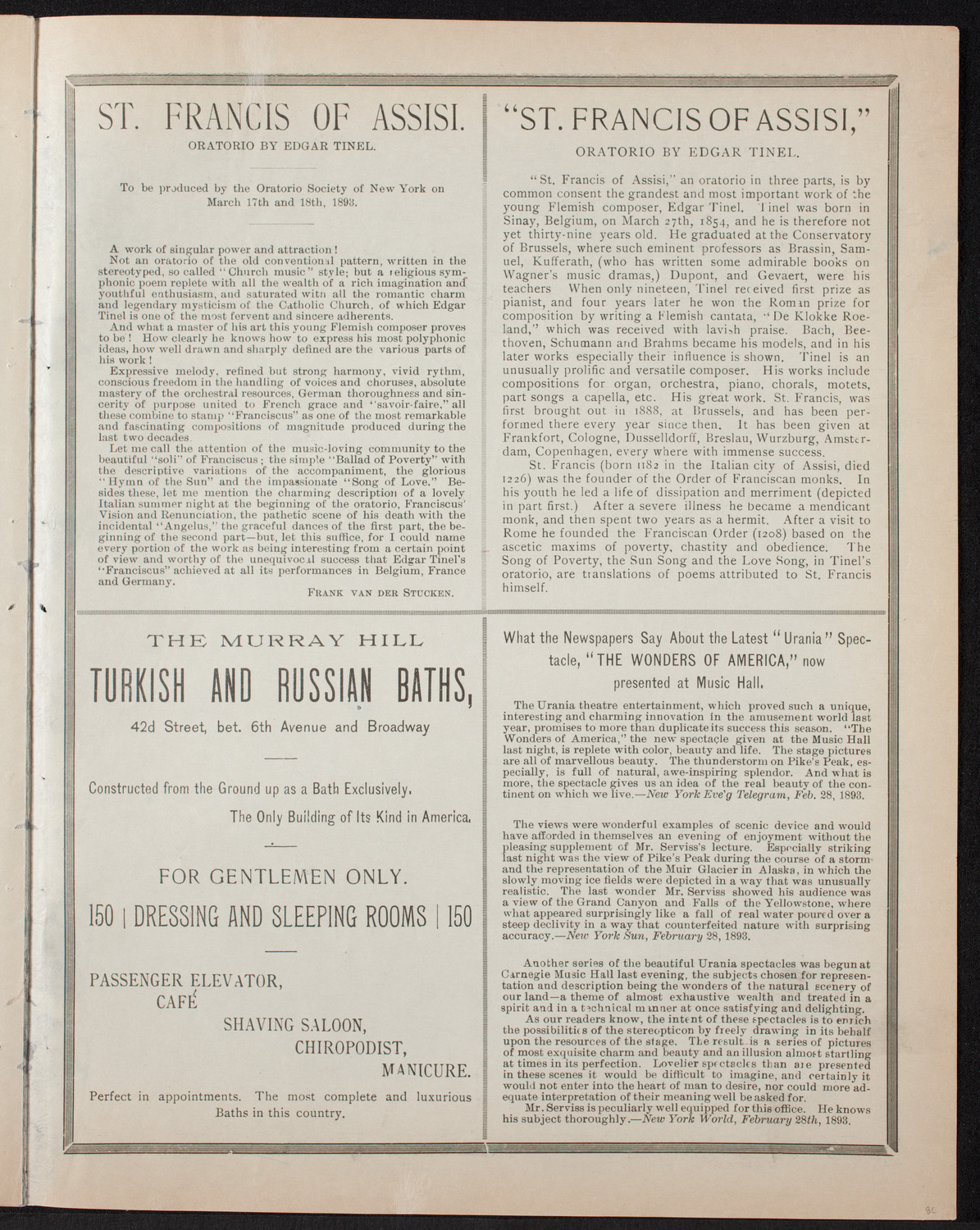 New York Symphony Orchestra, March 10, 1893, program page 7