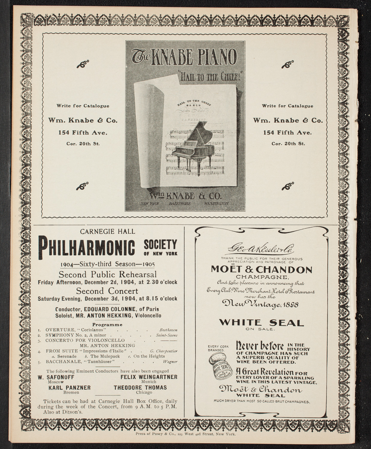 Symphony Concert for Young People, November 26, 1904, program page 12