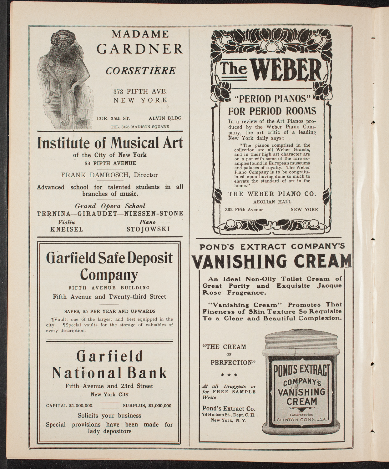 Mischa Elman, Violin, February 19, 1910, program page 6