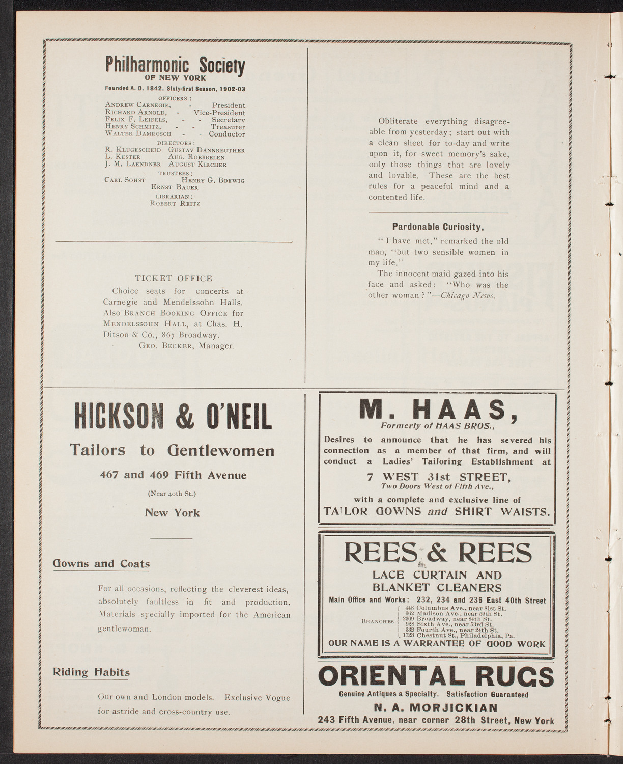 Mt. Olivet Baptist Church 25th Anniversary Program, May 3, 1903, program page 8