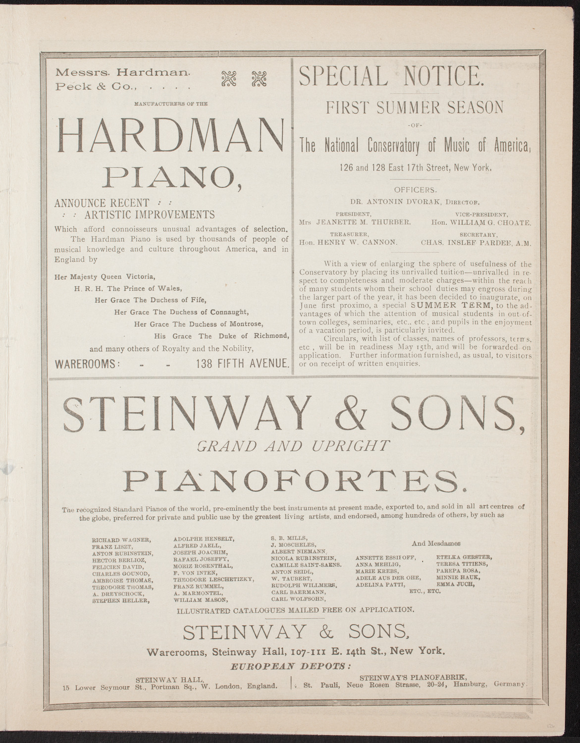 Graduation: College of Pharmacy of the City of New York, April 26, 1893, program page 5