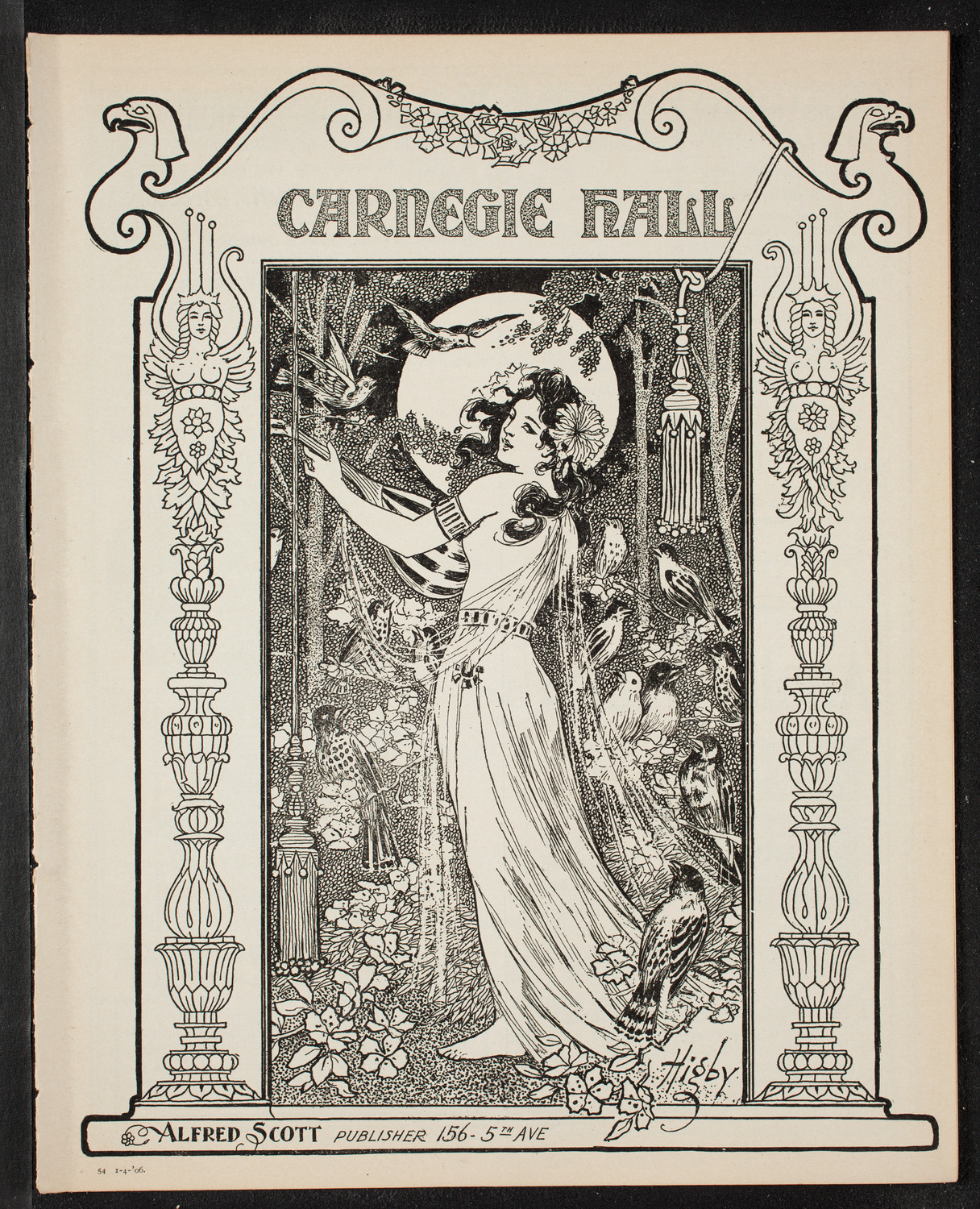 Volpe Symphony Society of New York, January 4, 1906, program page 1