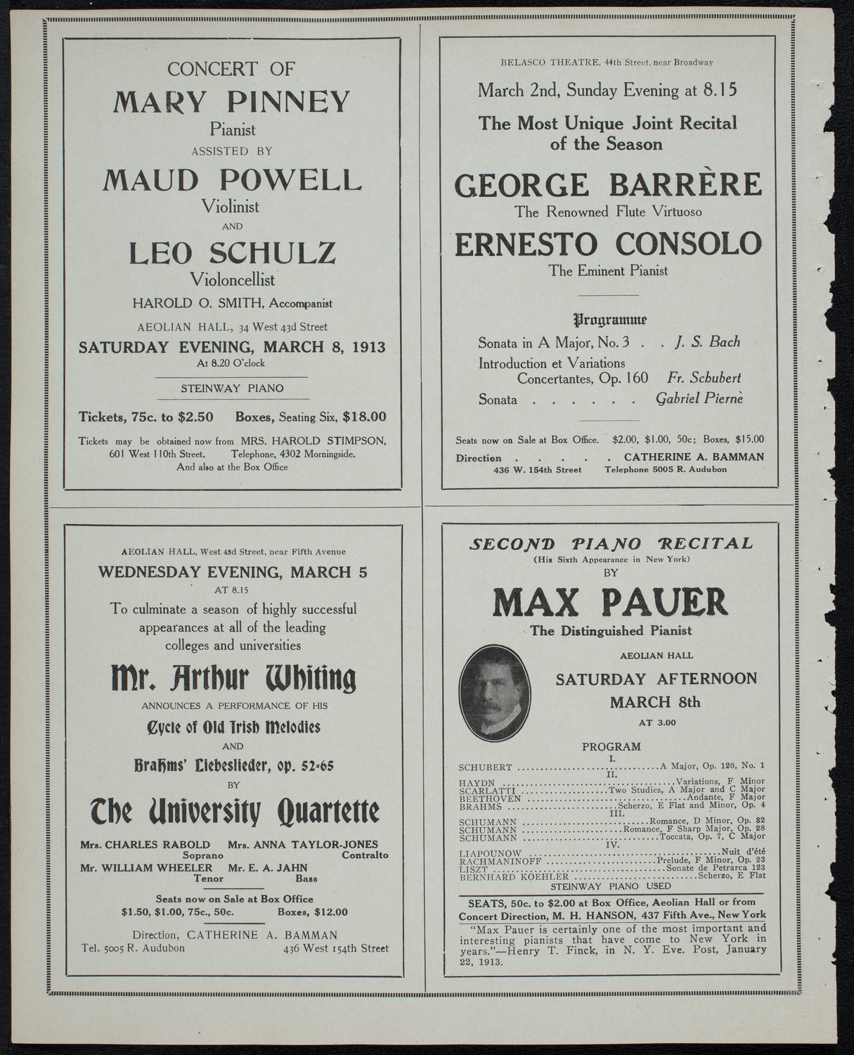 Symphony Concert for Young People, March 1, 1913, program page 10