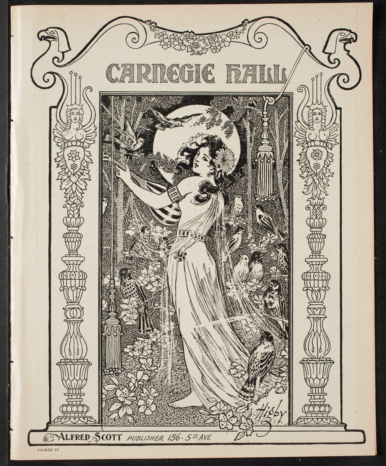 New York Philharmonic, February 18, 1910, program page 1