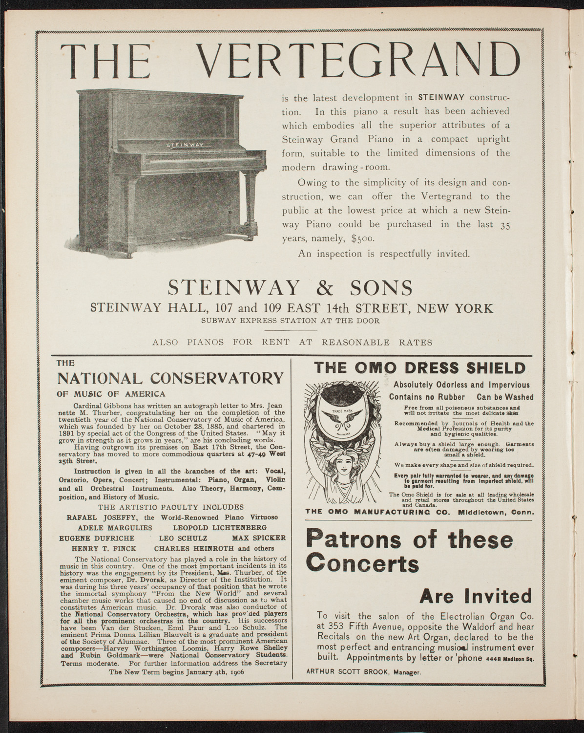 Oratorio Society of New York, April 3, 1906, program page 4