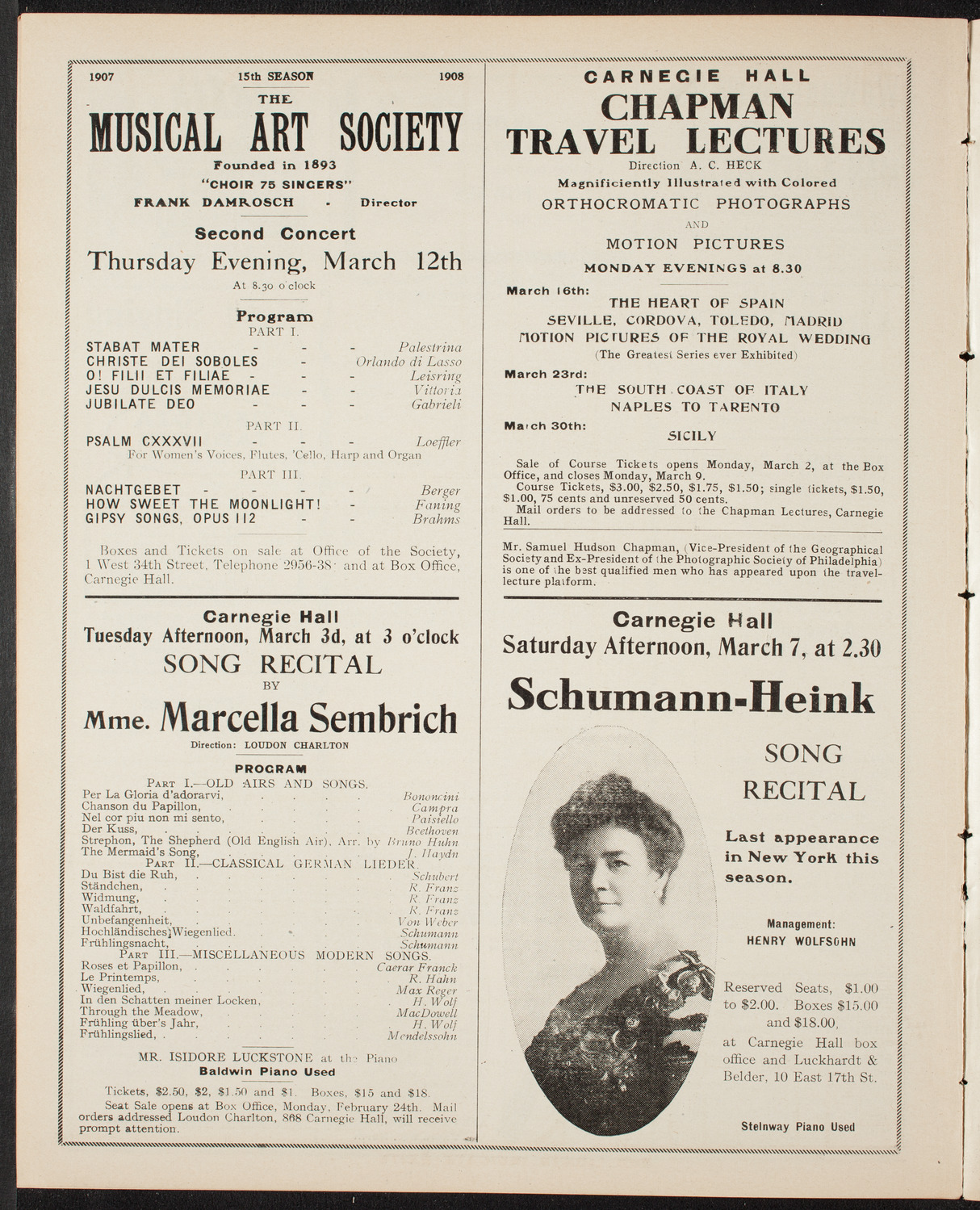 The Civic Forum, February 25, 1908, program page 10