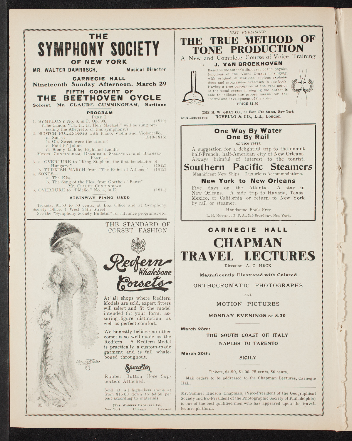 The Civic Forum, March 22, 1908, program page 2