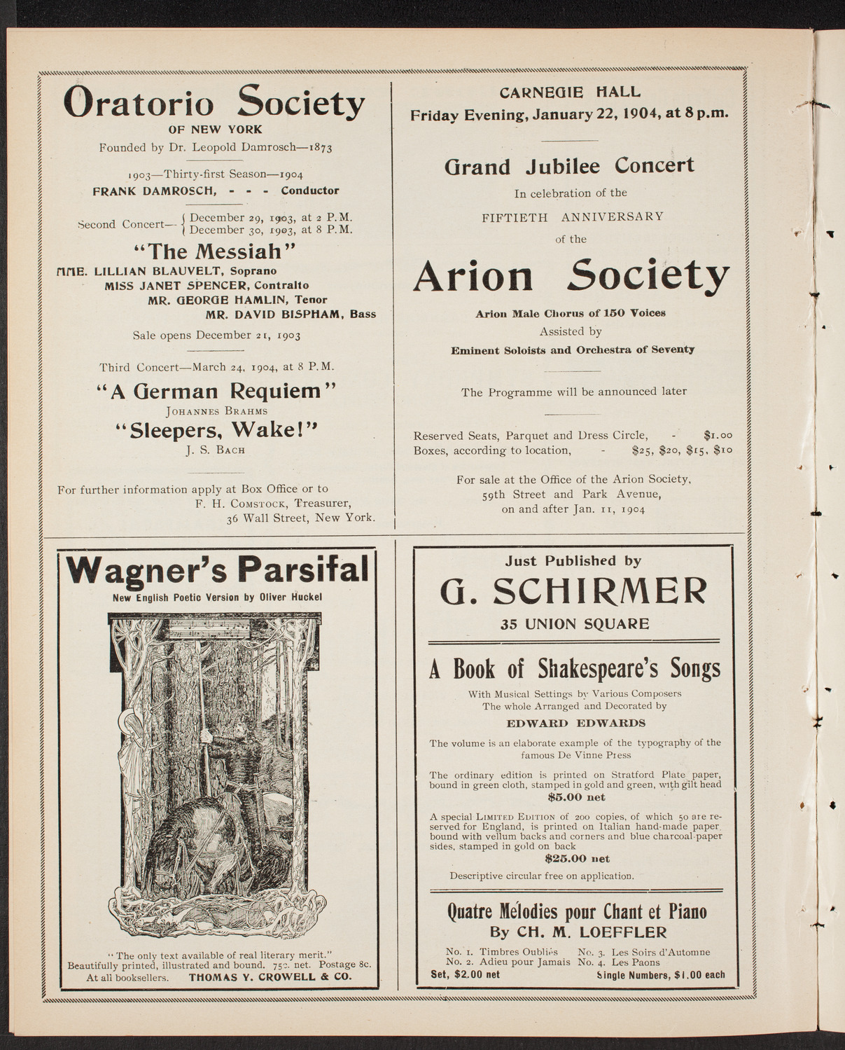 New York Symphony Orchestra, December 20, 1903, program page 10