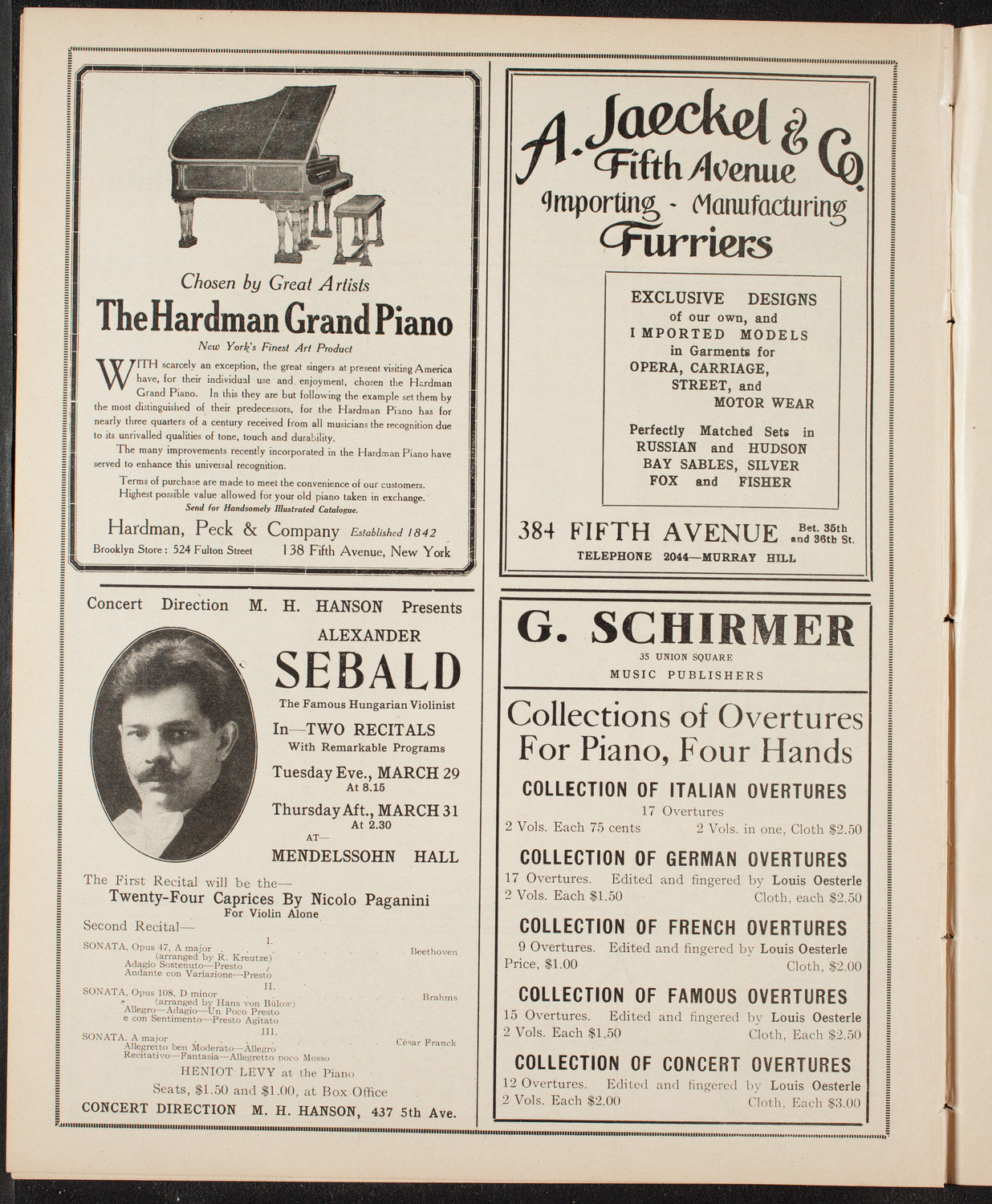 Symphony Concert for Young People, March 19, 1910, program page 8