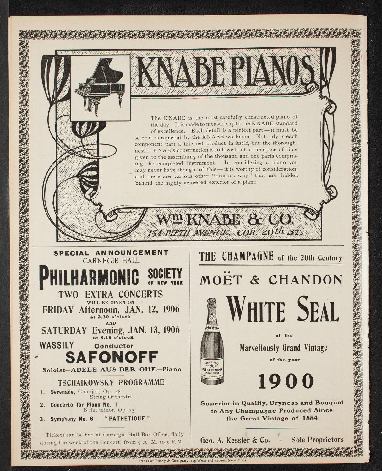 Symphony Concert for Young People, January 6, 1906, program page 12