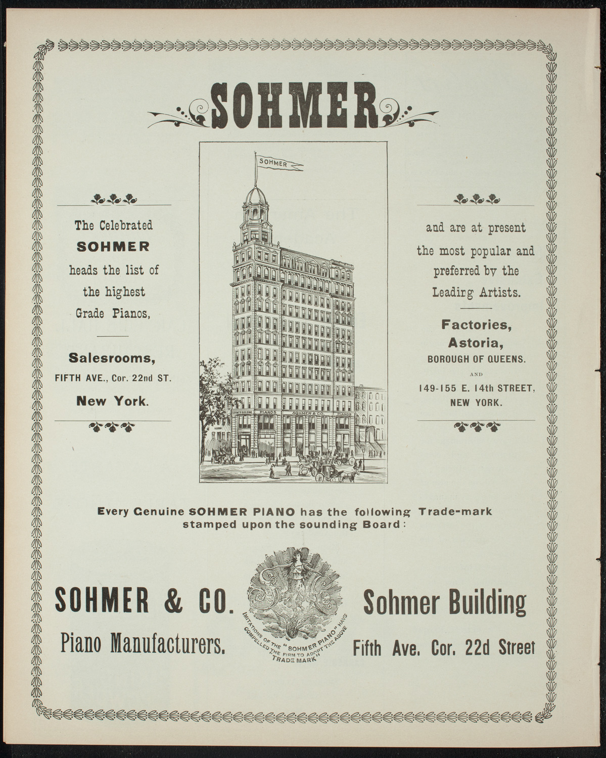 Comparative Literature Society Saturday Morning Conference, March 19, 1898, program page 8