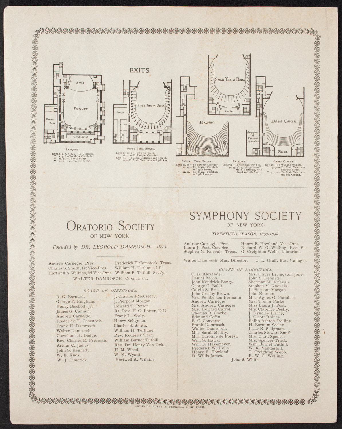 New York Philharmonic, April 1, 1898, program page 8