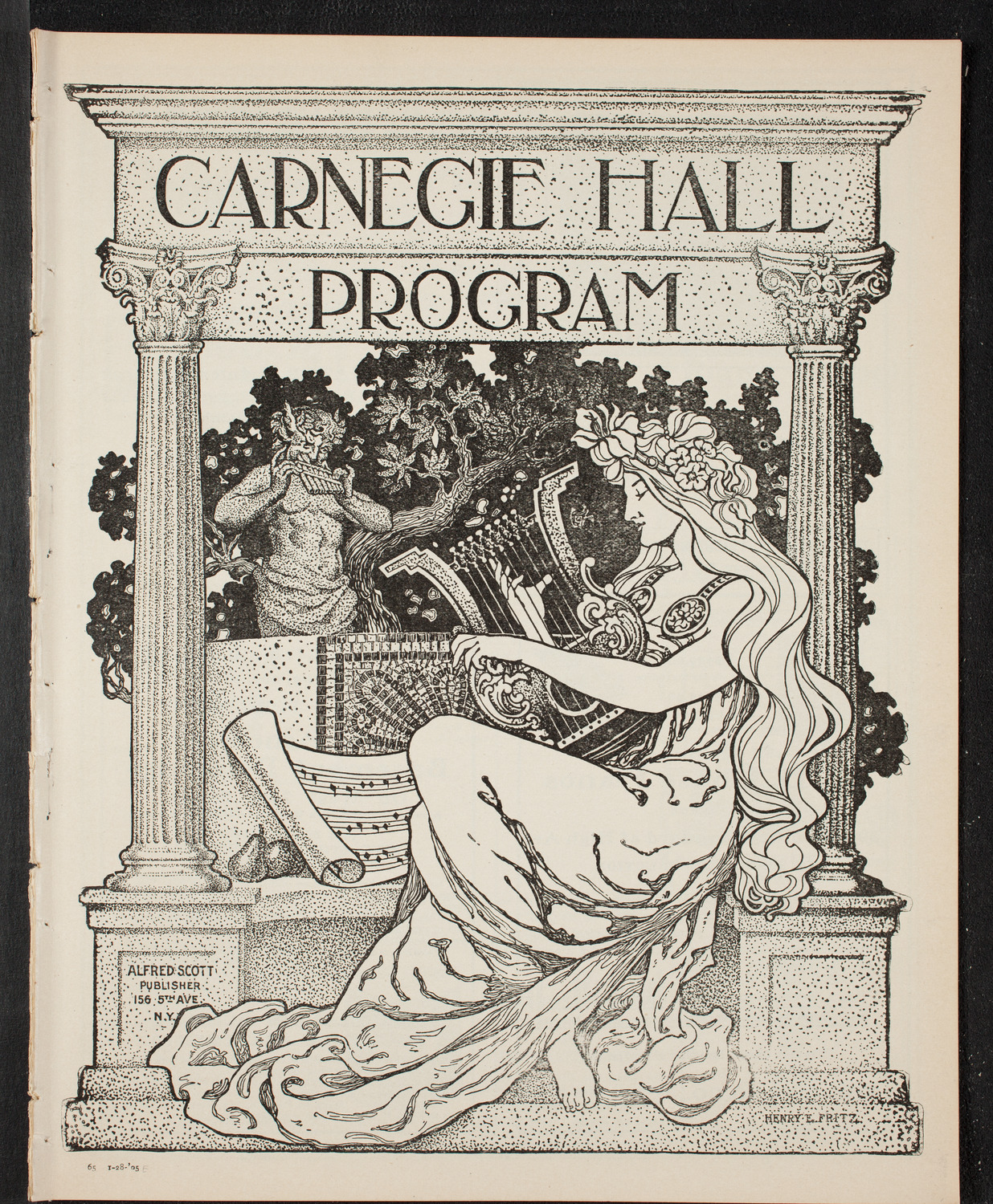 New York Philharmonic, January 28, 1905, program page 1