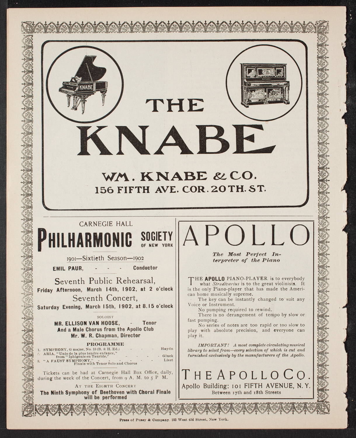 Charity Concert by Orchestra of the Second Imperial Sailors' Division, March 6, 1902, program page 10