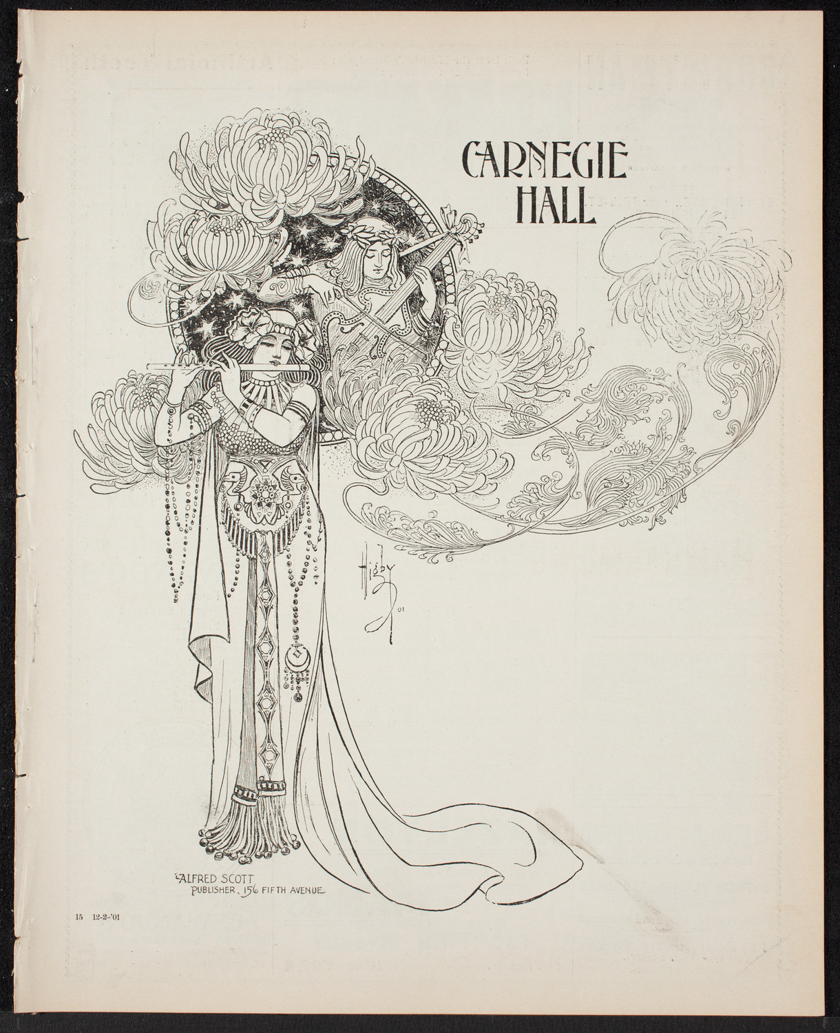 Jan Kubelik, Violin, with the Paur Symphony Orchestra, December 2, 1901, program page 1