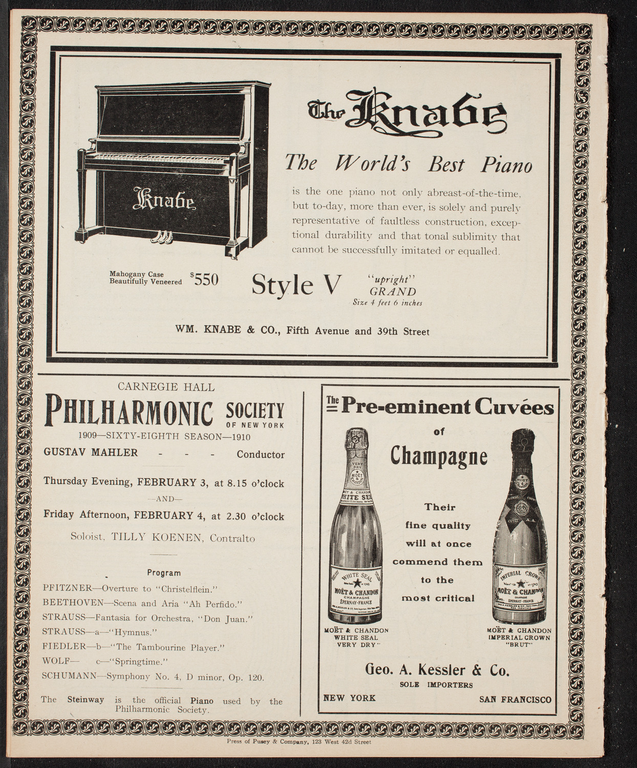 Golden Jubliee of The Paulist Fathers, February 2, 1910, program page 12