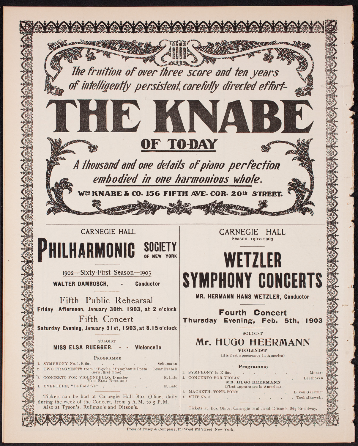 Symphony Concert for Young People, January 10, 1903, program page 12