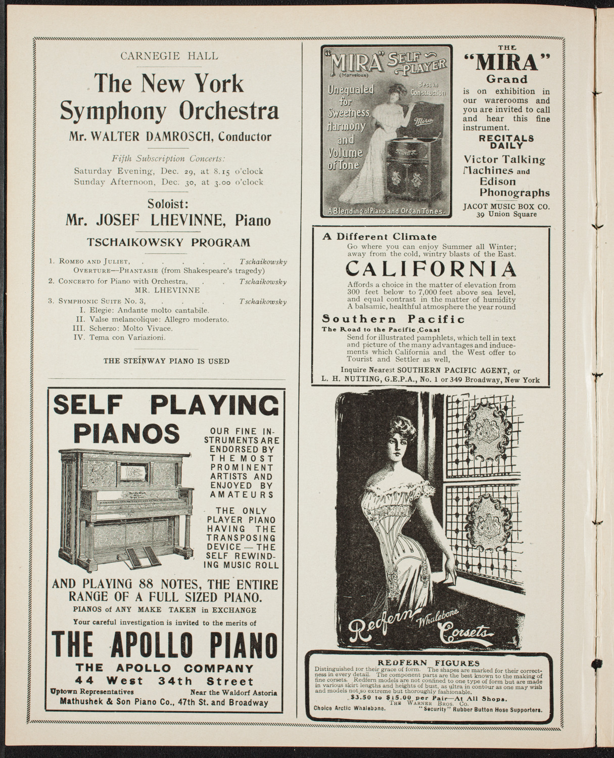 New York Symphony Orchestra, December 16, 1906, program page 2