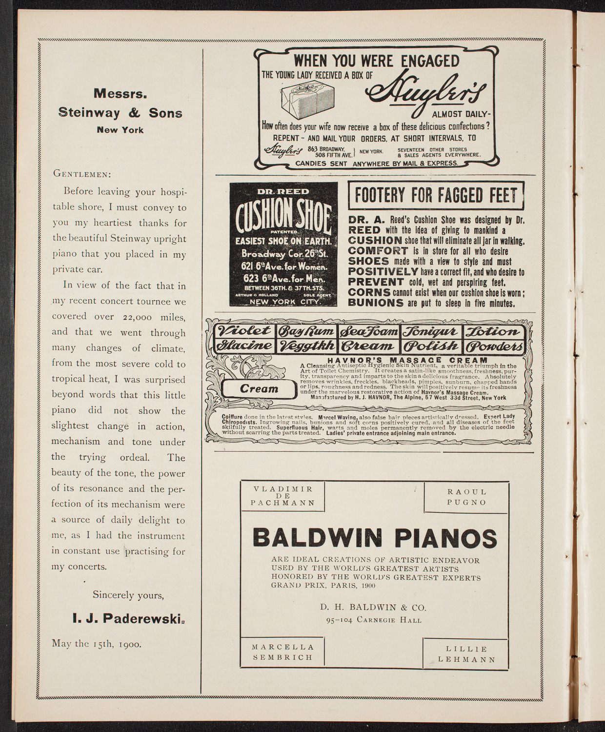 People's Symphony Concert, November 4, 1904, program page 4
