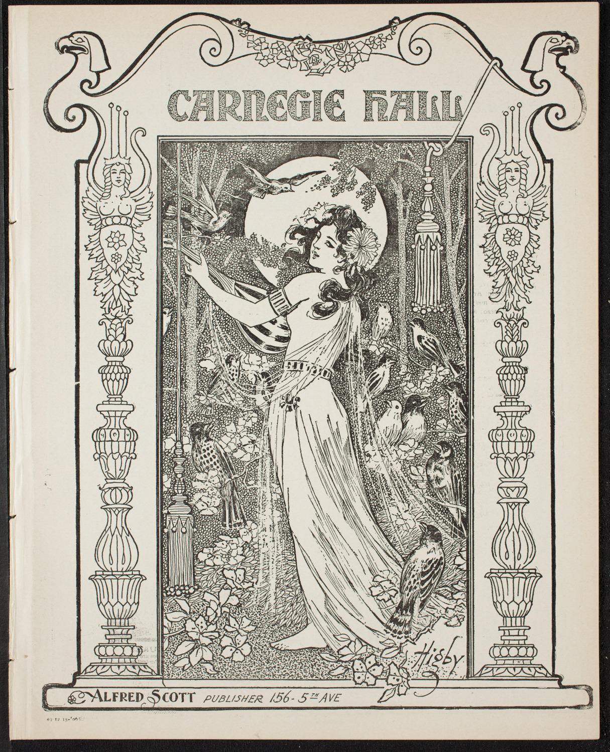 New York Symphony Orchestra, December 15, 1906, program page 1
