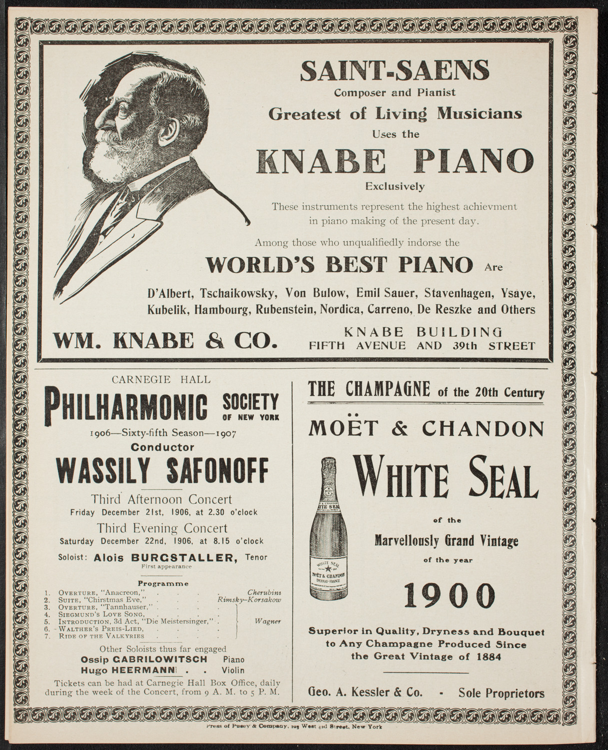 Symphony Concert for Young People, December 15, 1906, program page 12